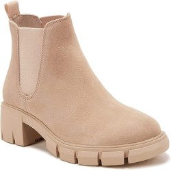 Womens Lug Sole Platform Ankle Booties Chelsea Slip